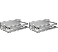 TATAY Rectangular Shower Shelf Moon, 100% Stainless Steel, Aluminium, Minimalist Design, 10 Year Warranty. Measures 20 x 10 x 5,5 cm (Pack of 2)