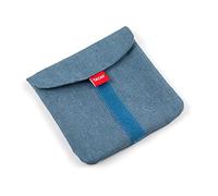 TATAY Reusable Sandwich Bag, Ideal for food storage, Adaptable, Easy to clean,Eco Friendly, BPA Free, Customisable. Denim Blue. Size 18 x 0,3 x 18 cm