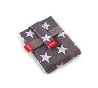 TATAY Reusable Sandwich Bag, Ideal for food storage, Adaptable, Easy to clean,Eco Friendly, BPA Free, Customisable. Stars Grey. Size 72,5 x 0,3 x 44 cm