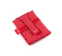 TATAY Reusable Sandwich Wrap - Urban Food Textile Baguette | Adjustable Sandwich Holder with Straps | Waterproof PEVA Inner Lining | BPA-Free | 72.5x0.3x44 cm, Red Polka Dots