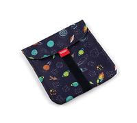 TATAY Sandwich Bag Urban Food Adjustable Sandwich Holder with Velcro | Sandwich Bag Food | Dimensions 18x0.3x18 cm | BPA-Free Material | Waterproof Outer Material, Blue Planets