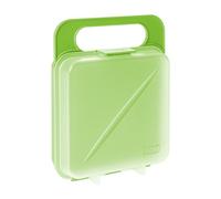 TATAY Sandwich Box, Extensible, BPA Free, Reusable, Dishwasher & MWO, Frozen Up to -40º, 1 Piece, Lime, Measure 14 x 4 x 18 cm