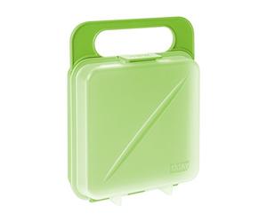 TATAY Sandwich Box Fresh | 1 Unit | Compact, Reusable Design with Clip Closure | Freezer, Microwave and Dishwasher Safe | BPA Free | 14 x 4 x 18 cm, Lime Green