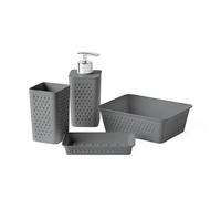 TATAY Bohol Toothbrush Holder, Anthracite Grey, 16,6 x 12,5 x 16,2 cm