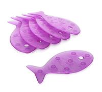 TATAY Set of 6 Non-Slip Fish Shapes, Antibacterial PVC, 7.5 x 14 cm