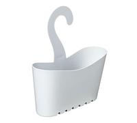 TATAY Polypropylene shower basket with hooks, multifunctional basket, allows you to hang the basket in the shower, white, dimensions 25 x 9 x 28 cm