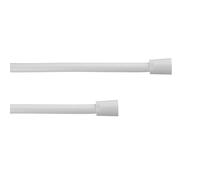 TATAY Shower Hose Loop Silver, 2M, PVC Flexo, Anti-Twist, 360° Twist, Anti-Scratch, Universal Thread G 1/2’, White