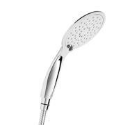 TATAY Shower Set Mirror, Includes Shower Head and Hose, Water Saving Shower Head, 1,5m Long Hose, Chrome. Measures: 16 x 8,5 x 31 cm