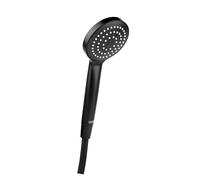 TATAY Shower Set Verona, Includes Shower Head and Hose, Water Saving Shower Head, 1,5m Long Hose, Black. Measures: 16 x 8 x 30 cm