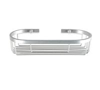 Tatay Ice Oval Storage Basket, 290 x 120 x 65, Aluminum, Silver, One Size