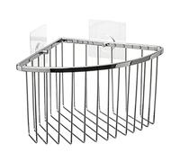 TATAY Shower Shelf No Drilling Brass | Includes Screws and Quick Fix Mounting System | Supports 5 kg | Moisture Resistant | Corner Shower Shelf with Easy Drainage | 20 x 13.5 x 20 cm - Krom Model