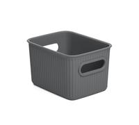 Tatay Baobab Multi-Purpose Small Storage Basket with Capacity for 1.5 Litres, Anthracite Grey, 12.5 x 16.4 x 10 cm