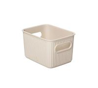TATAY Storage Box Baobab ECOHOME, 1,5L Capacity, Polypropylene BPA free, 100% Recycled Material. Measures 12,5 x 16,4 x 10 cm, Beige