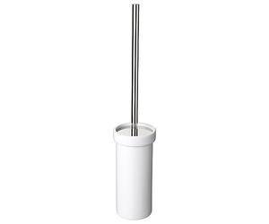 TATAY Toilet Brush | Durable Ceramic | 100% Inox Handle | Compact and Functional Toilet Brushes | 12 x 12 x 38 cm - Martins Collection - White