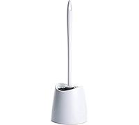 TATAY Standard Toilet Brush, Polypropylene, Black Brush, BPA Free, Made in Spain, White. Measures: 12 x 12 x 38 cm