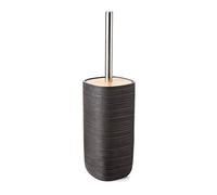 TATAY Toilet Brush | High-Strength Polyresin | Decorative and Elegant Design | Functional Toilet Brushes | 10.1 x 10.1 x 35.5 cm - Bamboo Collection - Grey