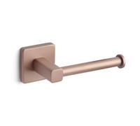 TATAY Toilet Paper Holder Without Drilling | 3M Adhesive Mounting System | Easy to Install | Matte Finish | 100% Rustproof | 5kg Load Capacity | 6 x 6.5 x 16cm - Kalo Collection - Golden Rose