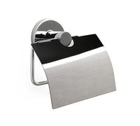 TATAY Roll Holder with Lid, INOX/Zamak, Silver, 12,5 x 4,5 x 12 cm