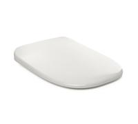 TATAY Toilet Seat Duroplast Compatible with DAMA Retro | Soft-Close | Quick-Release, Easy Clean | High Resistance, Antibacterial | Square Shape - Model LDY+ - White