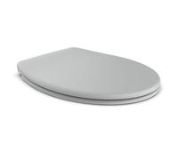 TATAY Toilet Seat Soft Close Universal | Quick Release | Fits Oval Toilets | Durable & Recycled Material | Antibacterial | O-Shape - 37 x 44.5 cm - Golf Model - Stone Grey