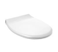 TATAY Toilet Seat Universal Compatible with Victoria | Durable Thermoplastic | Gloss Finish | Easy-Fit Installation | Made in Spain | Oval Shape - Model Polo - White