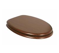 TATAY Toilet Seat Wood Fiber | Elegant with High Resistance | Easy Installation & Long-Lasting | Fixings Included | Oval Shape - Model Nature - Wood