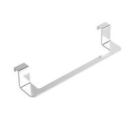 TATAY Towel Rail No Drill | Tool-Free Installation | 100% Rustproof Aluminium | Modern Design | Includes Pads to Protect Furniture | 40x7x9.2 cm - Flat Model - Chrome