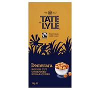 Tate and Lyle Fairtrade Demerara Rough Cut Sugar Cubes, 1kg