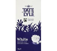 Tate and Lyle Fairtrade White Rough Cut Sugar Cubes 1 kg (Pack of 4)