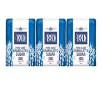 Tate and Lyle Granulated Sugar 3 x 1kg, Fine Everyday Sugar for Baking, Cooking, Hot Drinks and Desserts, 3kg Total