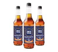 Tate & Lyle Caramel Coffee Syrup 750ml Fairtrade (3 Bottles, No Pump)