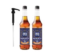 Tate & Lyle Caramel Coffee Syrup 750ml Fairtrade (2 Bottles, with Pump)