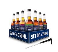 Tate & Lyle - Custom Case Pure Cane Sugar Syrups - 6x750ml - Choose 6 of The Same Flavour - With Pump - Caramel, Salted Caramel, Hazelnut, Vanilla And More - Fairtrade, Vegan and Vegetarian Friendly