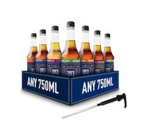 Tate & Lyle - Custom Case Pure Cane Sugar Syrups - 750ml - With Pump - Caramel, Salted Caramel, Hazelnut, Vanilla And More - Fairtrade, Vegan and Vegetarian Friendly