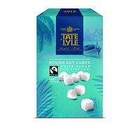 Tate & Lyle Fairtrade Cane Sugar White Rough Cut Sugar Cubes - 4 x 1kg