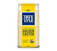 Tate & Lyle - Fairtrade Golden Caster Sugar - Light Bodied with Honey Flavour & Smooth Dissolving Crystals - For Meringues, Sponges & Cookies - 1kg