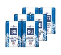 Tate & Lyle Fairtrade Granulated Pure Cane Sugar (1Kg) - Pack of 6