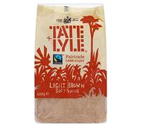Tate & Lyle Fairtrade Light Brown Cane Soft Sugar (500g) - Pack of 6