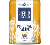 Tate & Lyle Fairtrade Sugar 500g | Fine White Caster Sugar for Baking, Cakes & Desserts | Quick Dissolving Sugar | Baking Essential