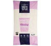 Tate & Lyle Fairtrade Vending Sugar 2kg - Free Flowing White Granules | Single two kilo bag, quick dissolving, anti clumping, waterproof pack, machines, dispensers, coffee stations, urns