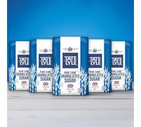 Tate & Lyle Granulated Sugar 1kg (Pack of 5) | Pure Cane Sugar for Baking, Cooking & Beverages | Perfect for Everyday Use