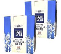 Tate & Lyle Granulated Sugar 3kg Paper Box (Pack of 2) | Pure White Granulated Sugar | Ideal for Baking, Cooking, Sweetening Tea & Coffee | Everyday Kitchen Essential | Large Family Value Pack