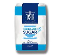 Tate & Lyle Granulated Sugar 5kg - Pure White Cane Sugar, Natural Cane Juices, Ideal for Baking & Beverages (Code HJ8U)