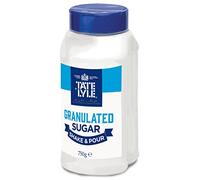 Tate & Lyle - Granulated White Sugar - Shake & Pour Dispenser - Versatile Pure White Cane Sugar for Everyday Sweetening, Cooking & Baking - Consistently Fine Quality - UK Packed - 750g
