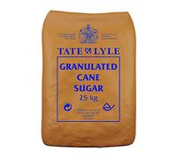Tate & Lyle - Granulated White Sugar - Versatile Pure White Cane Sugar for Everyday Sweetening, Cooking & Baking - Consistently Fine Quality - UK Packed - 1 x 25kg