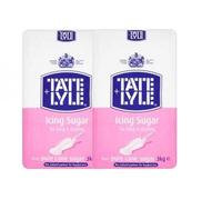 Tate & Lyle Icing Sugar - 3 kg Bag (Pack of 2) | Vegan, Halal & Kosher Friendly | Ultra-Fine Powdered Sugar | Perfect for Cakes, Frosting, Royal Icing, and desserts