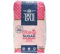 Tate & Lyle - Icing Sugar for Baking and Decorating - Finely Milled for Glacé, Buttercream, and Royal Icing - Smooth Texture for Consistent Results - White Sugar - 3kg