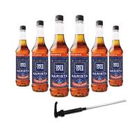Tate & Lyle Pumpkin Spice Coffee Syrup 750ml Fairtrade, 6 Bottles, with Pump.
