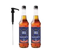 Tate & Lyle Pumpkin Spice Coffee Syrup 750ml Fairtrade (2 Bottles, with Pump)
