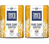 Tate & Lyle Pure Cane Caster Sugar - 500 g Bag (Pack of 2) | Ultra-Fine Granulated Cane Sugar for Baking & Dessert Use - Vegan, Vegetarian & Kosher-Friendly